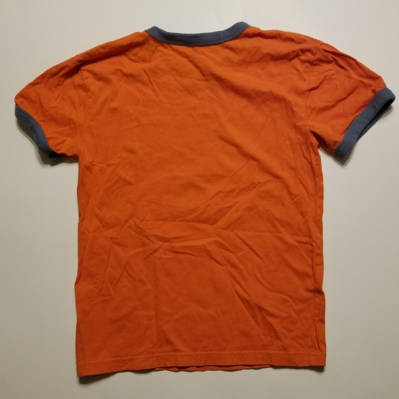 2012 vguc Mini Boden 7-8 years orange camo shark tee - Picture 6 of 11